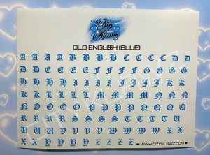 DECAL$ - OLD ENGLI$H (BLUE)